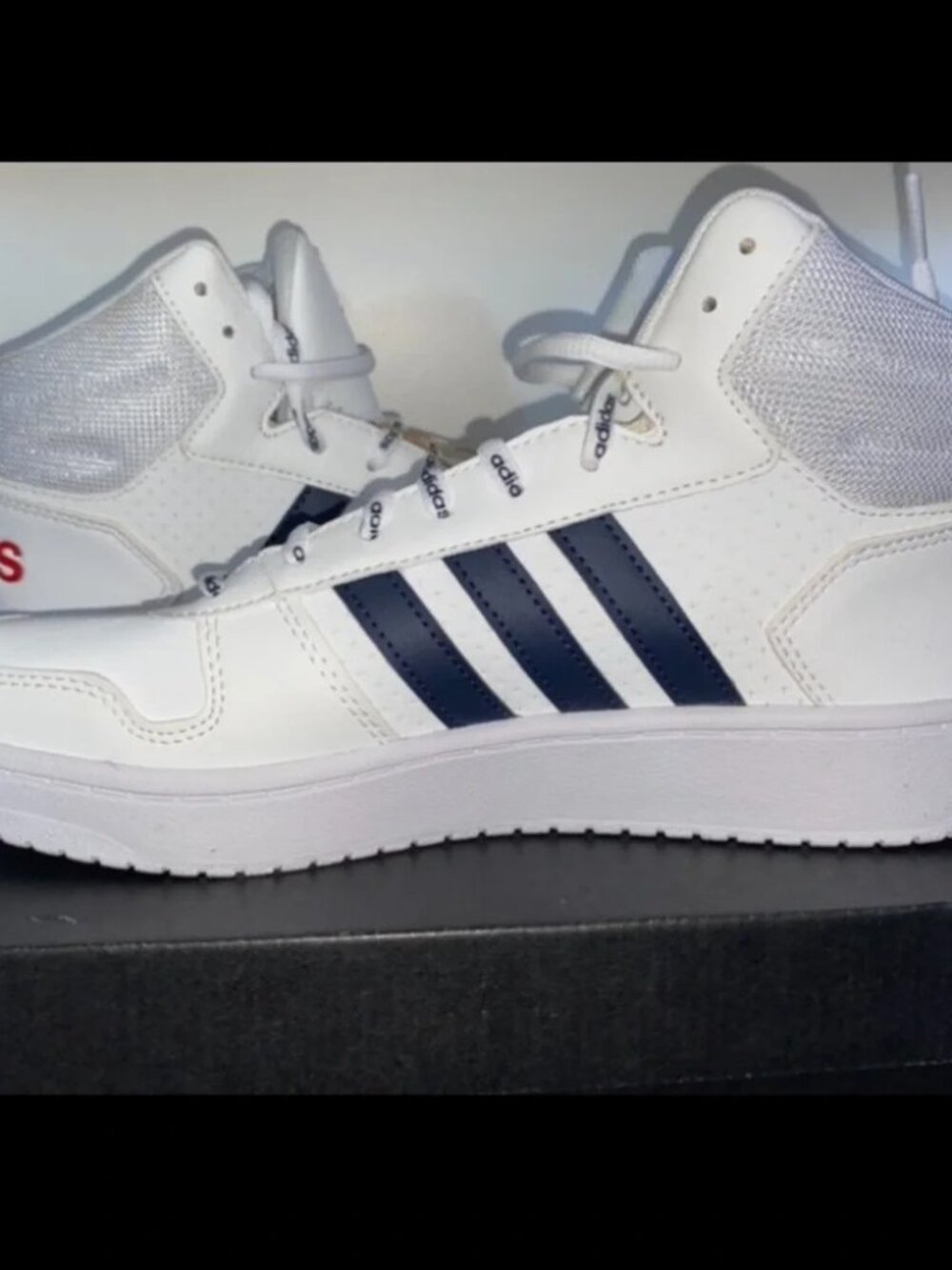 Adidas Men’s Hoops 2.0 Mid – White /Black (FY8616) Size 11